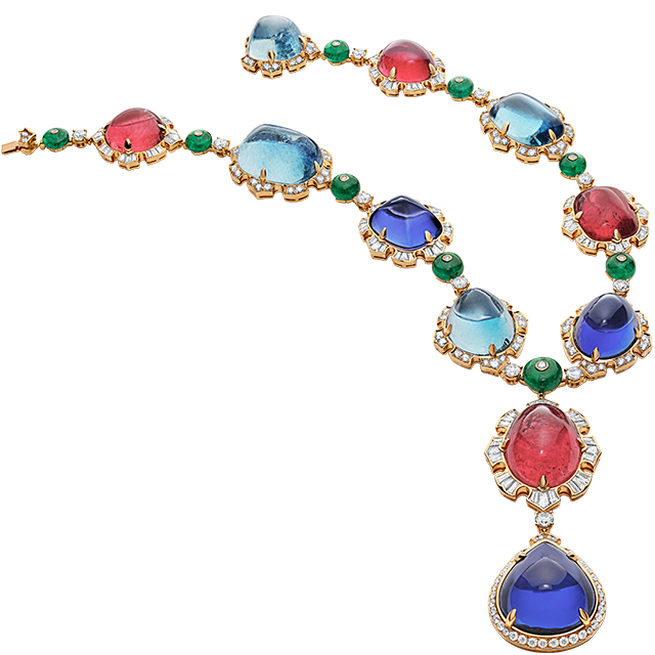 Cabochon Exuberance necklace