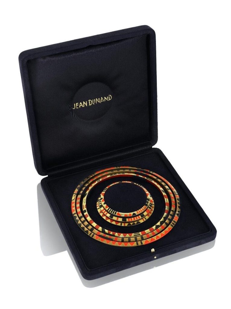 Jean Dunand's Giraffe necklace and bracelet