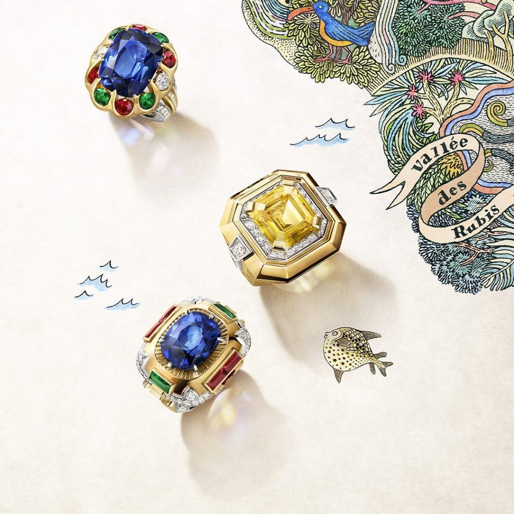 colorful gemstone rings