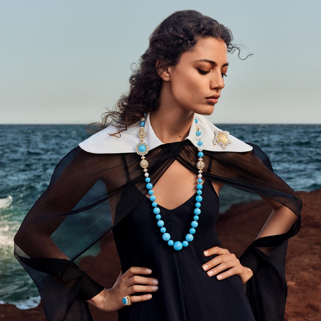 van cleef and arpels turquoise necklace jewelry trends 2025