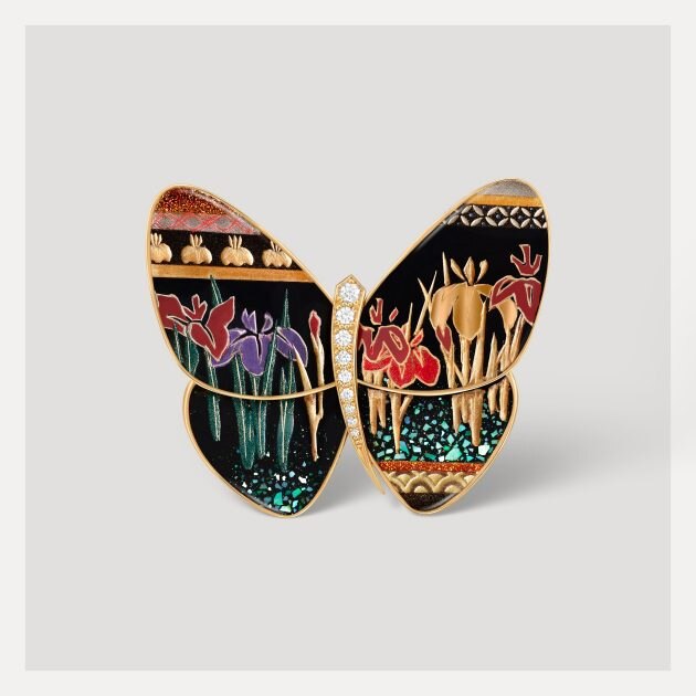 Lacquered Butterfly Hanashobu AT clip