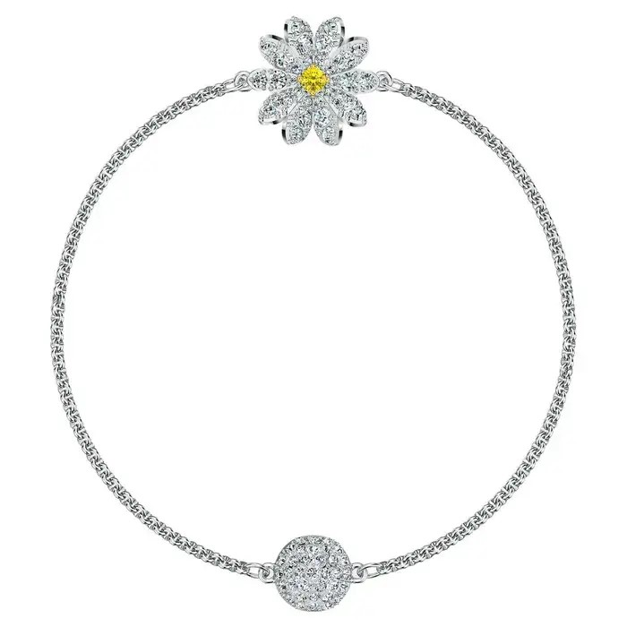 Swarovski Remix Flower Daisy Yellow Bracelet