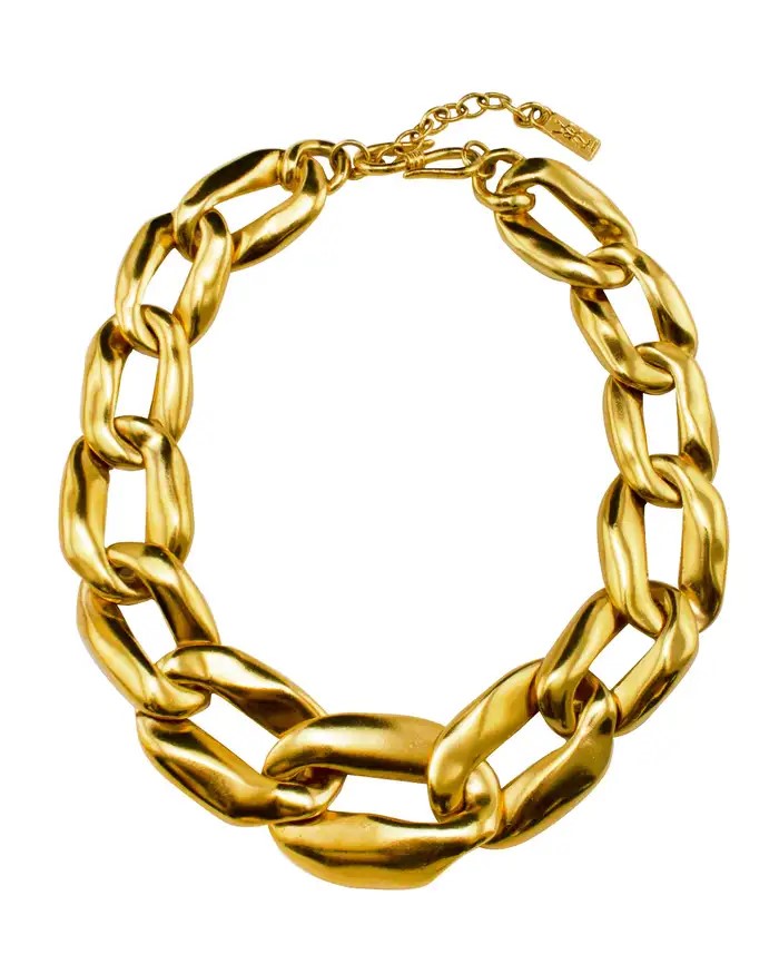 gilt metal oversized chain