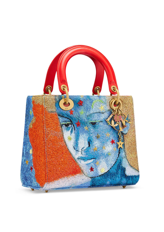 Inès Longevial dior lady art handbag #10