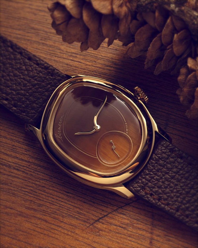 Berneron Mirage 34 with tiger's eye watch dial