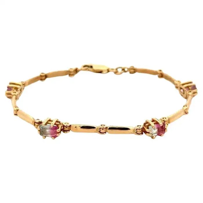 gold link vintage bracelet