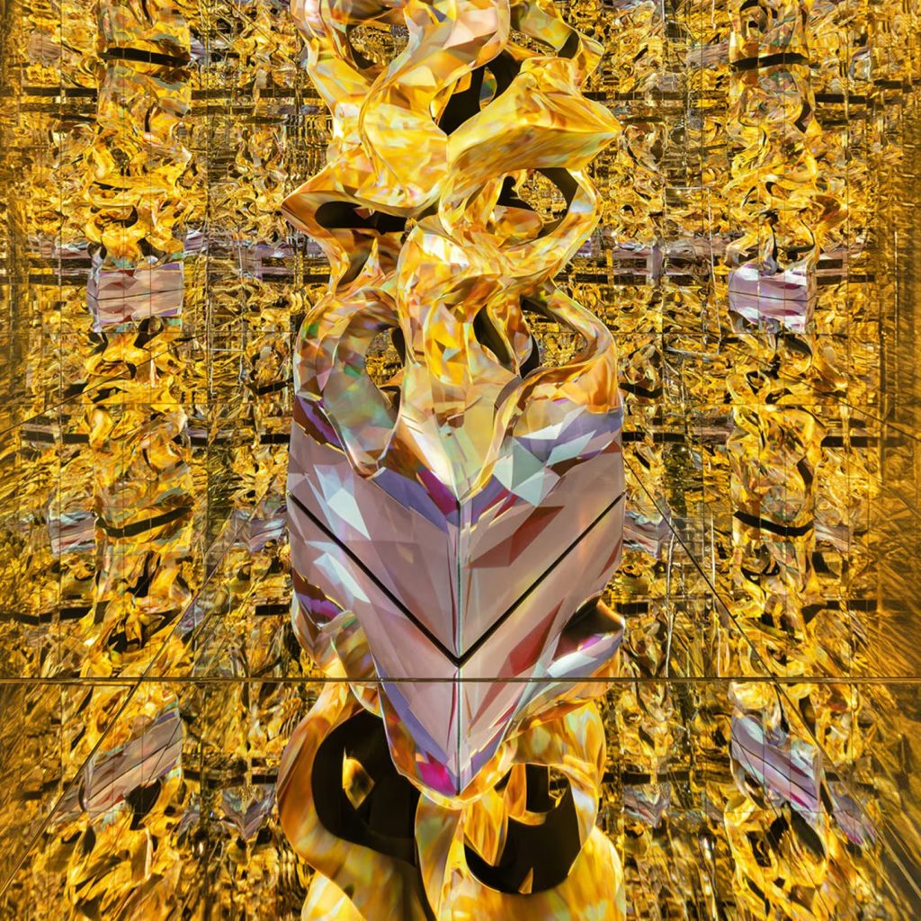 Refik Anadol art installation at bvlgari serpenti exhibition mumbai 