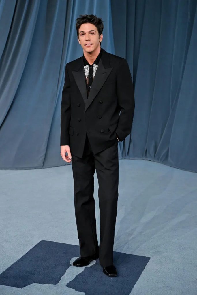 role model wearing men's jewelry at 2025 academy museum gala