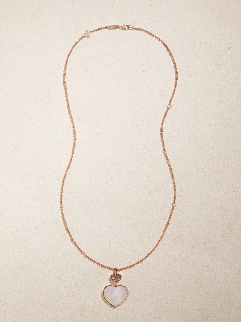 Chopard Happy Hearts Mother-of-Pearl Pendant Necklace