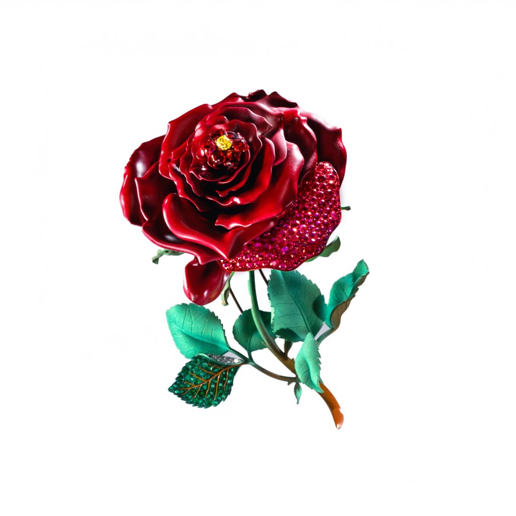 rose brooch by anna hu