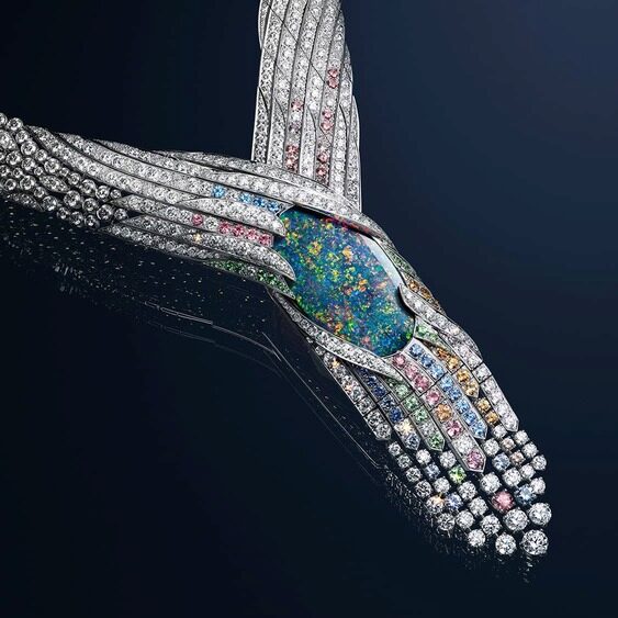 chaumet black opal high jewelry necklace