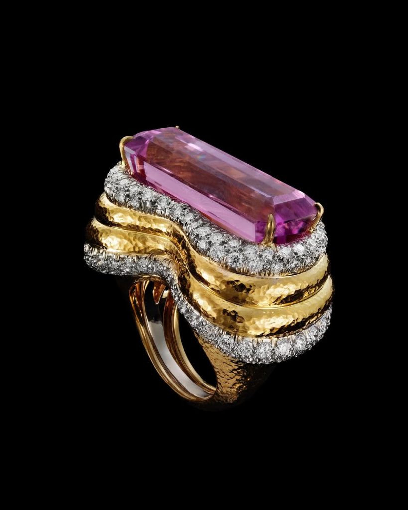 david webb kunzite high jewelry ring