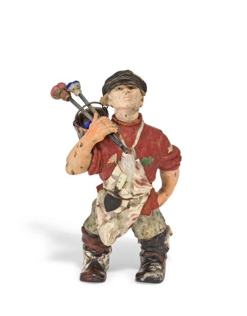 faberge street painter in hardstone