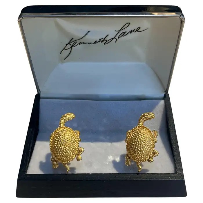 kenneth lane turtle cufflinks for men