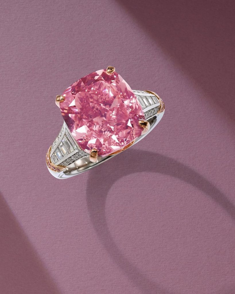 the glowing rose diamond