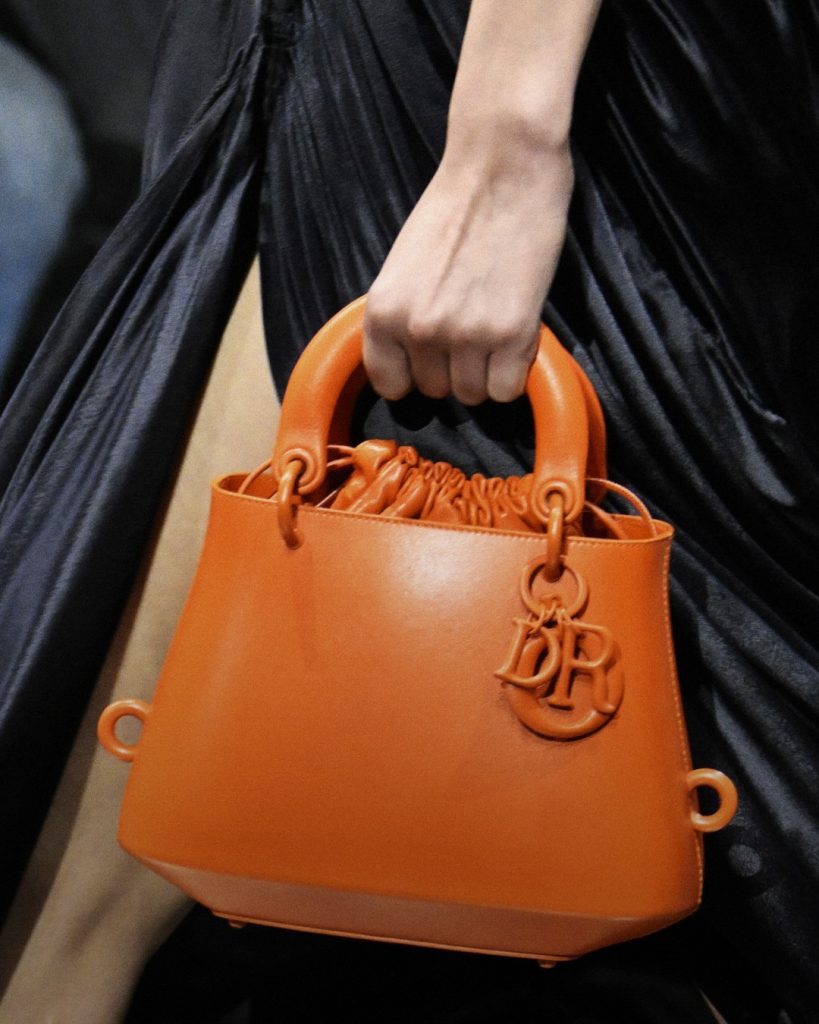 new lady dior bag in orange
