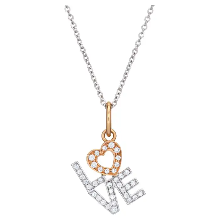 love pendant necklace for valentine's day jewelry gift