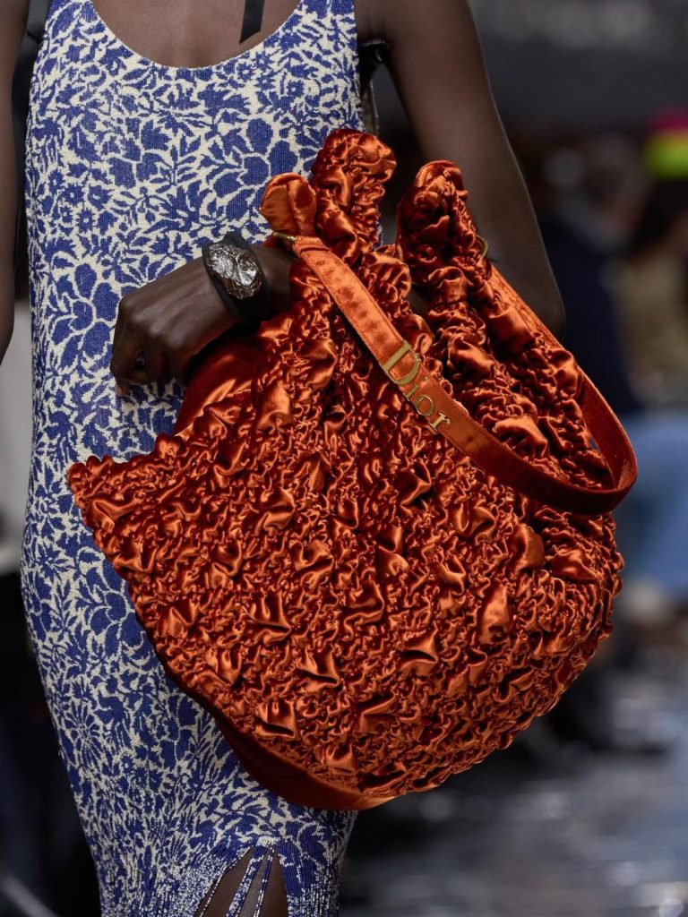 orange slouchy dior bag