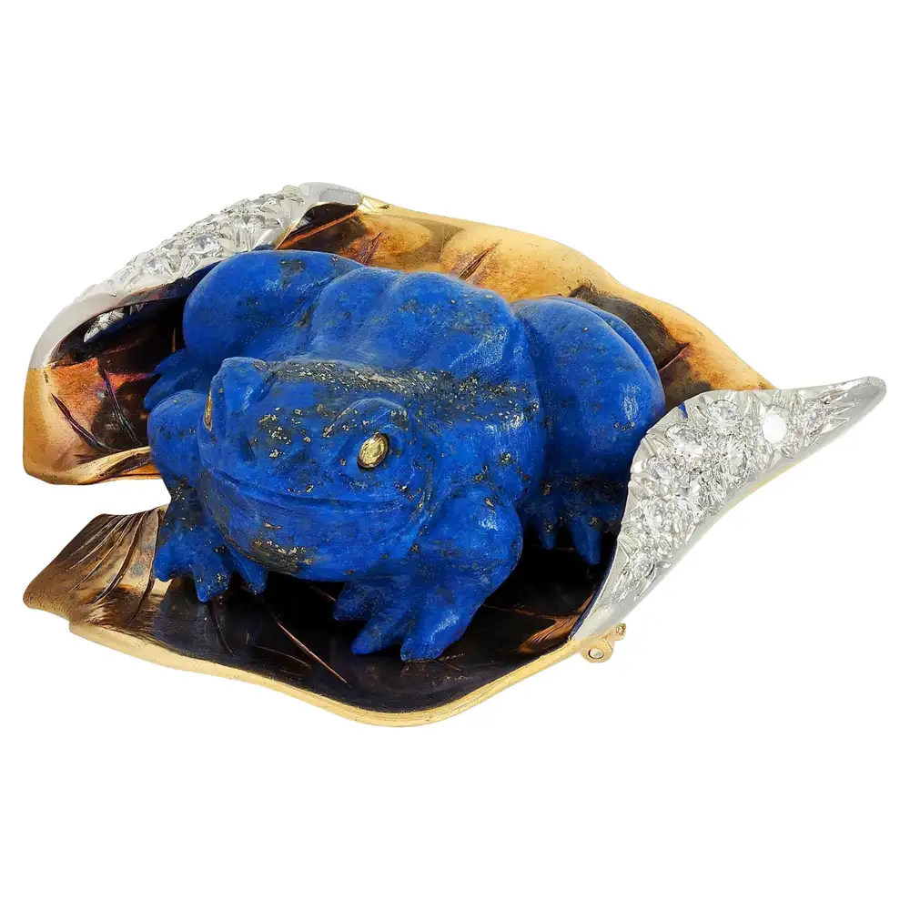 verdura frog brooch