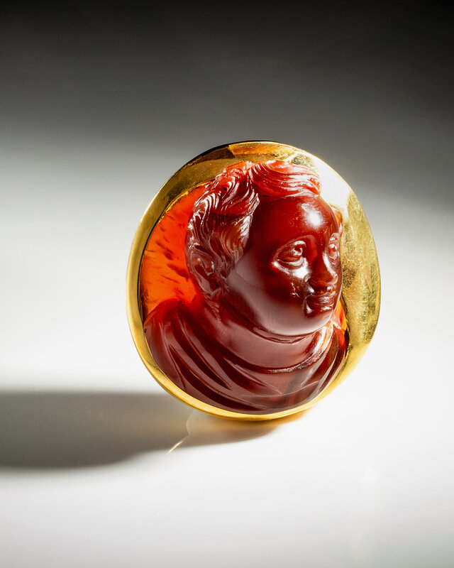 Roman-Carnelian-Cameo-of-a-Boy