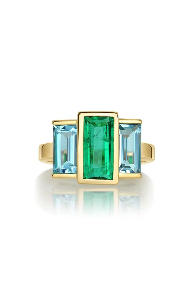 emerald cocktail ring