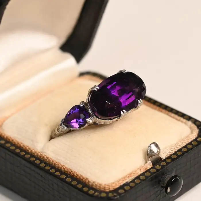 antique amethyst ring