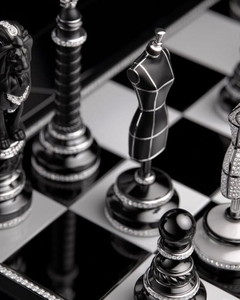 chanel chessbaord figures