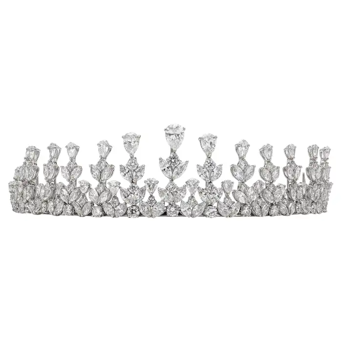 diamond wedding tiara