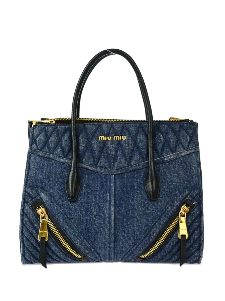 miu miu jeans tote