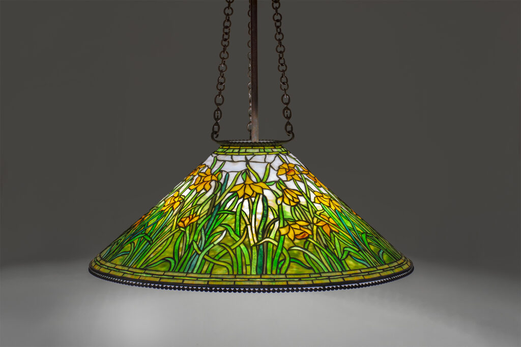 stained glass chandelier