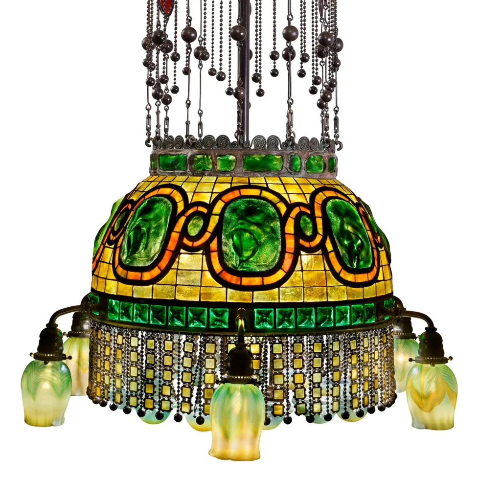 turtleback geometric chandelier lighting