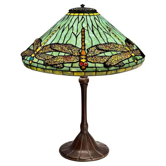 tiffany colorful dragonfly lamp