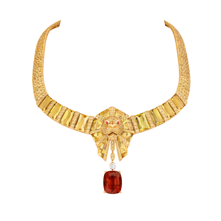 chanel lion topaze necklace signs & symboles collection