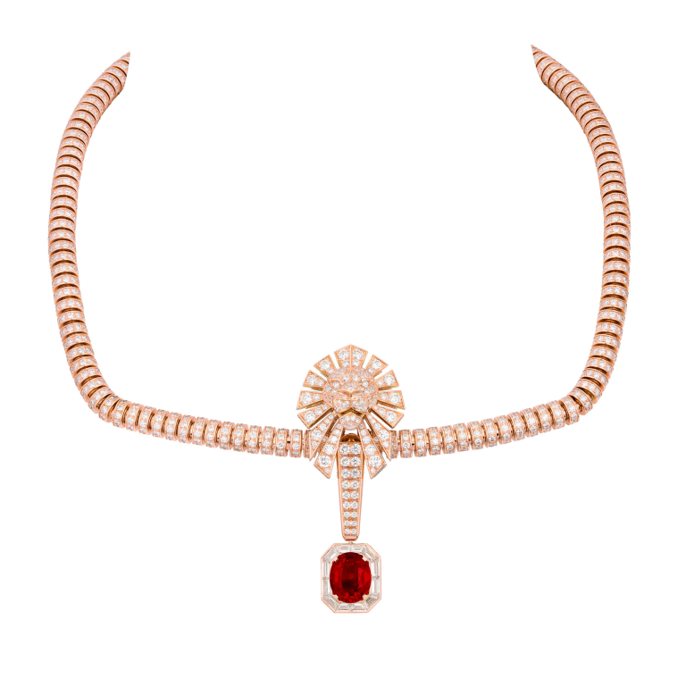 chanel ruby necklace