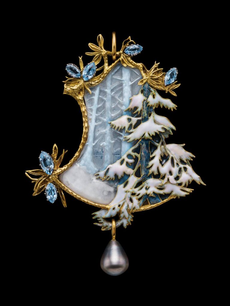 a-winter-landscape-by-Rene-Lalique