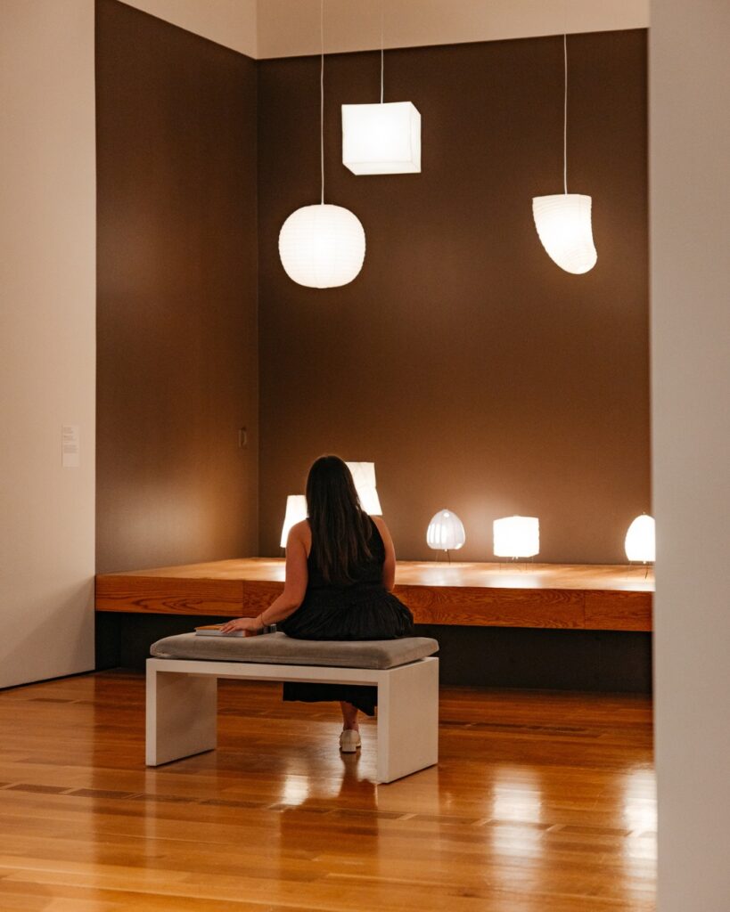 akari lamp in home