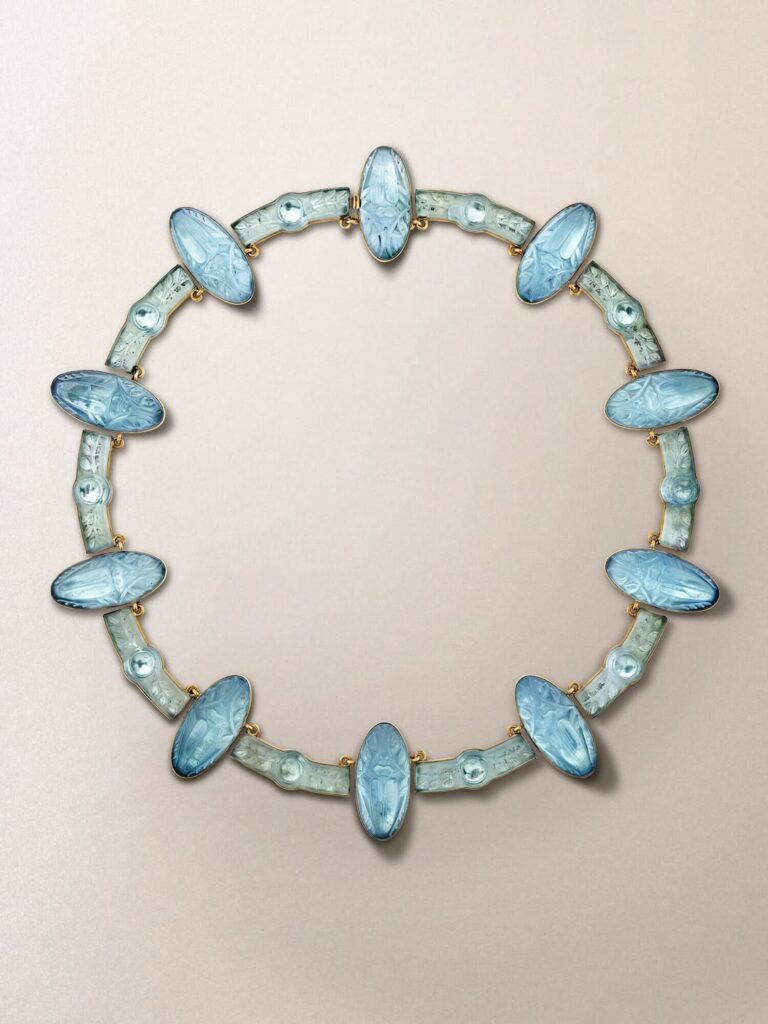 rene lalique scarab necklace