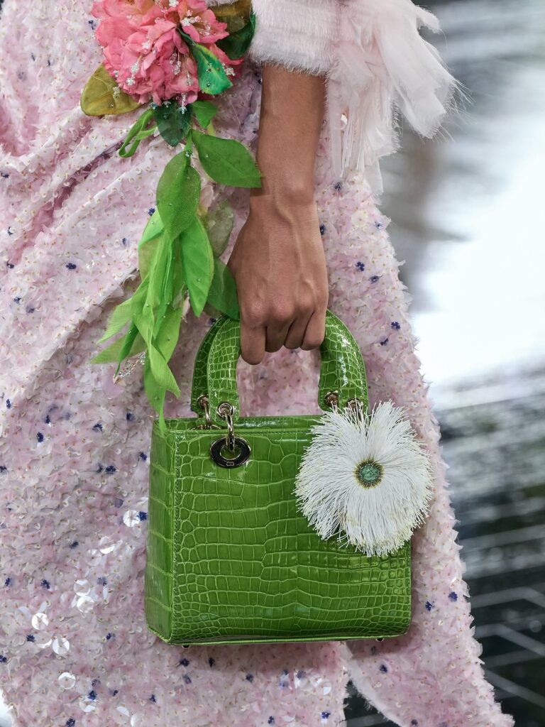 green lady dior bag couture fall winter 2027