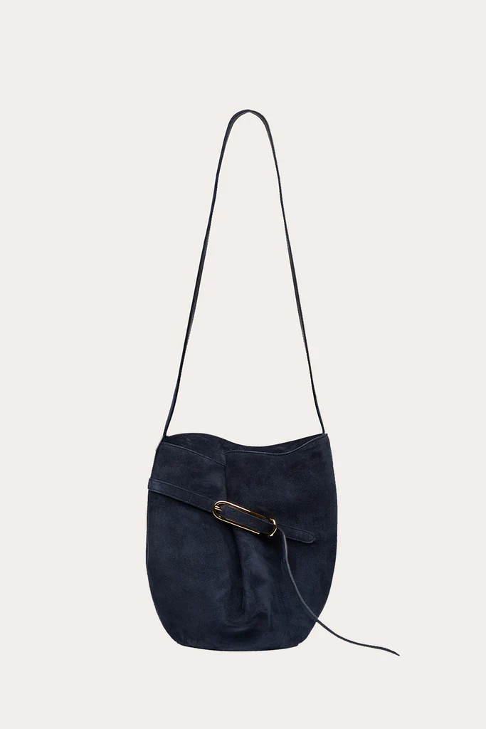 Little Liffner — Buckled Suede Bucket fall handbag