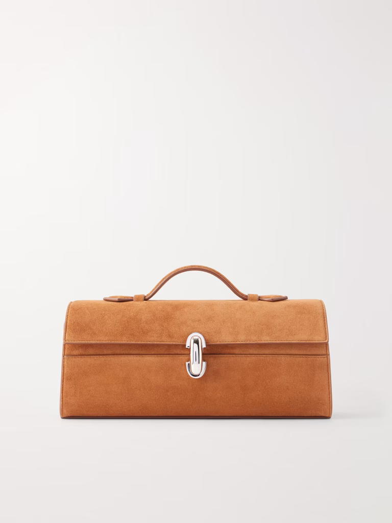 Savette Slim Pochette in Suede for Fall Bag
