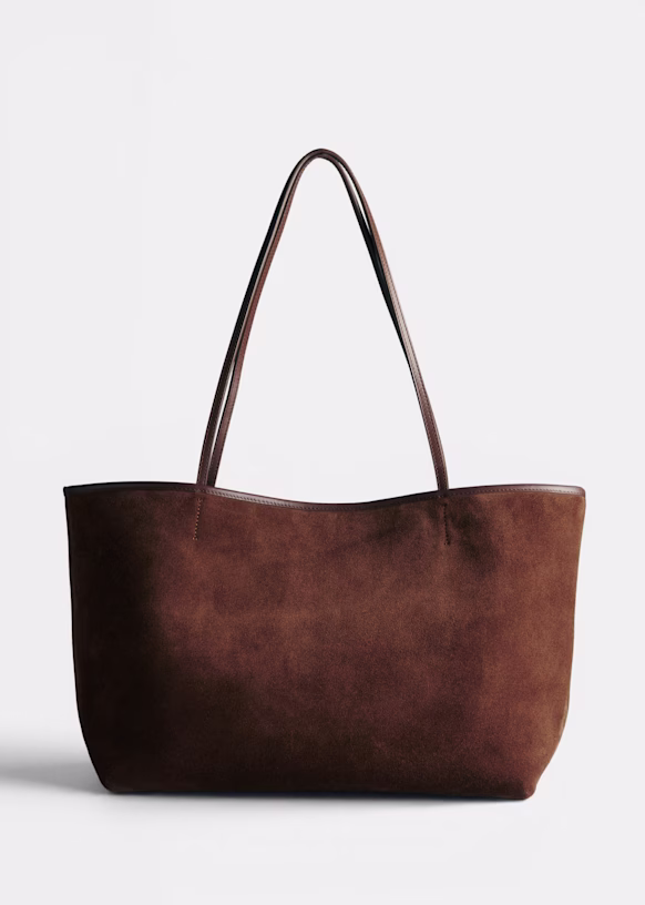 Sézane Basile Suede fall handbag