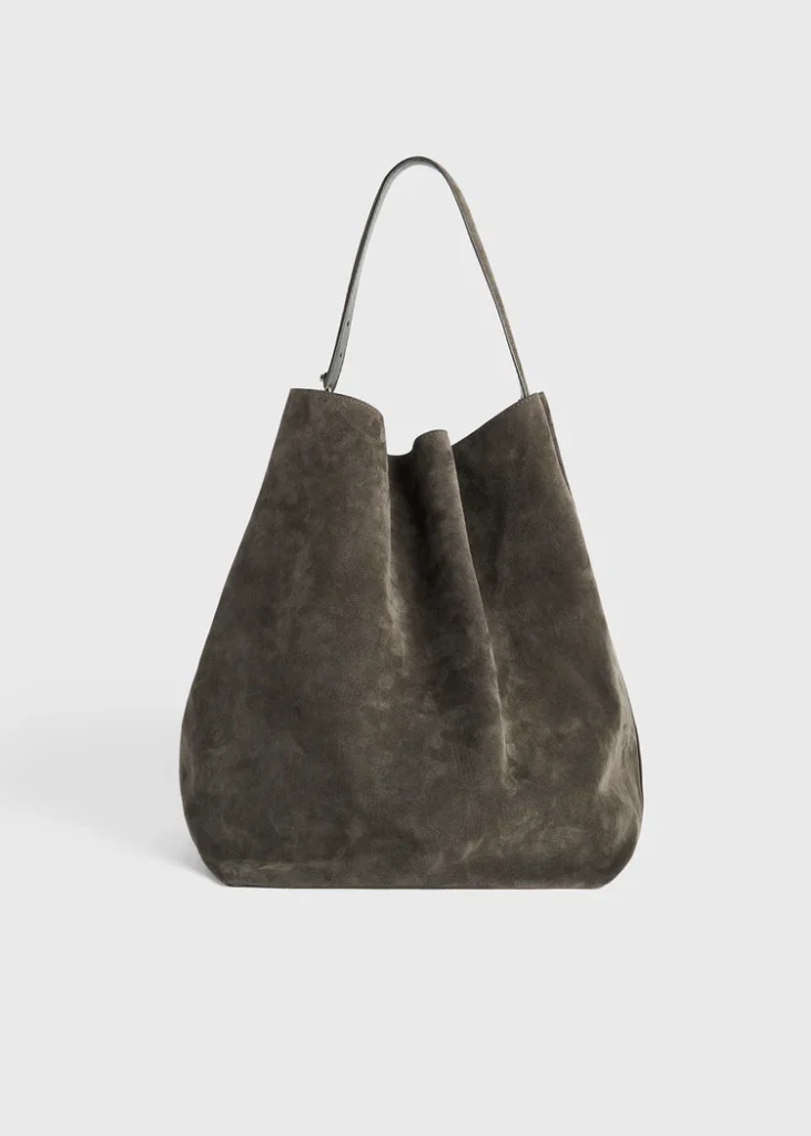 Toteme Belted Suede Tote Bag