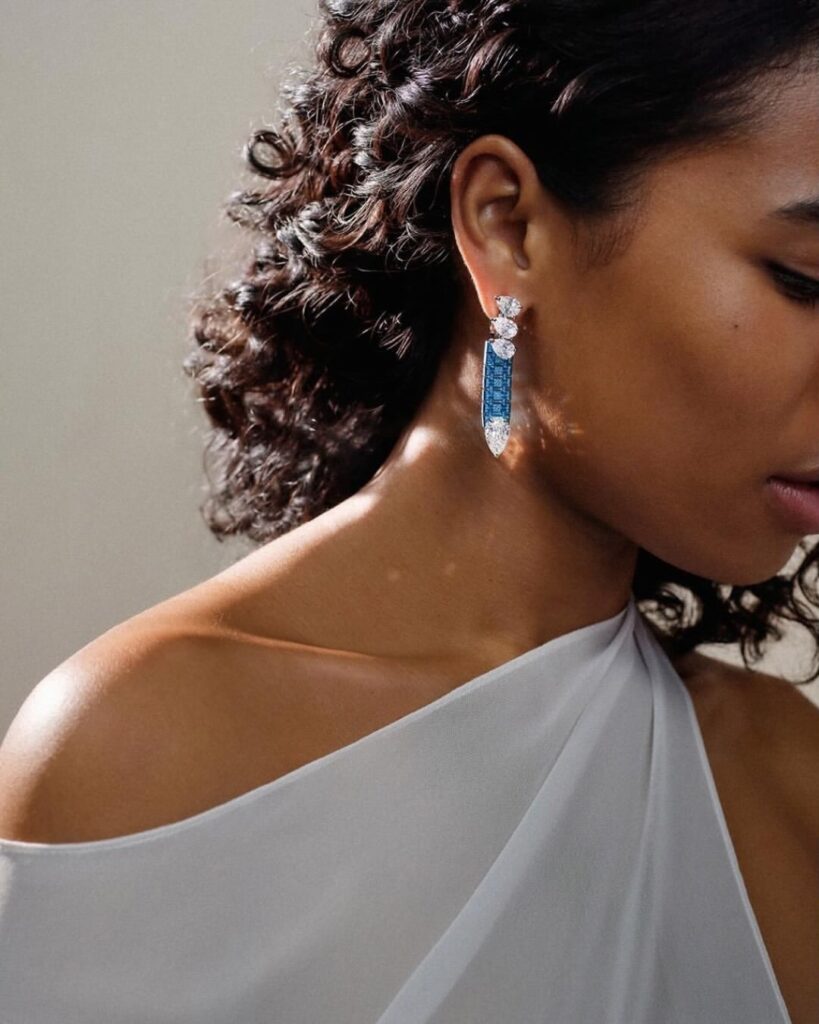 model wearing audemars piguet jewelry