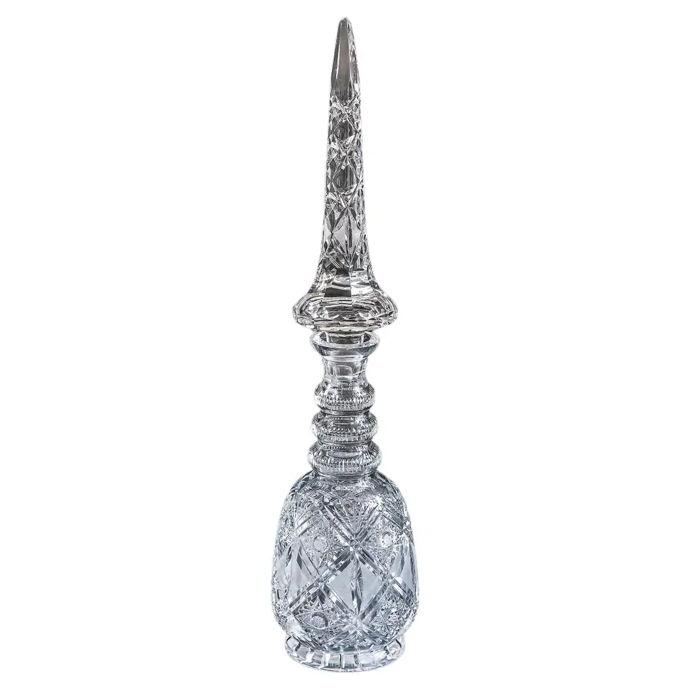 Extra Large Bohemian Crystal Persian Style Decanter