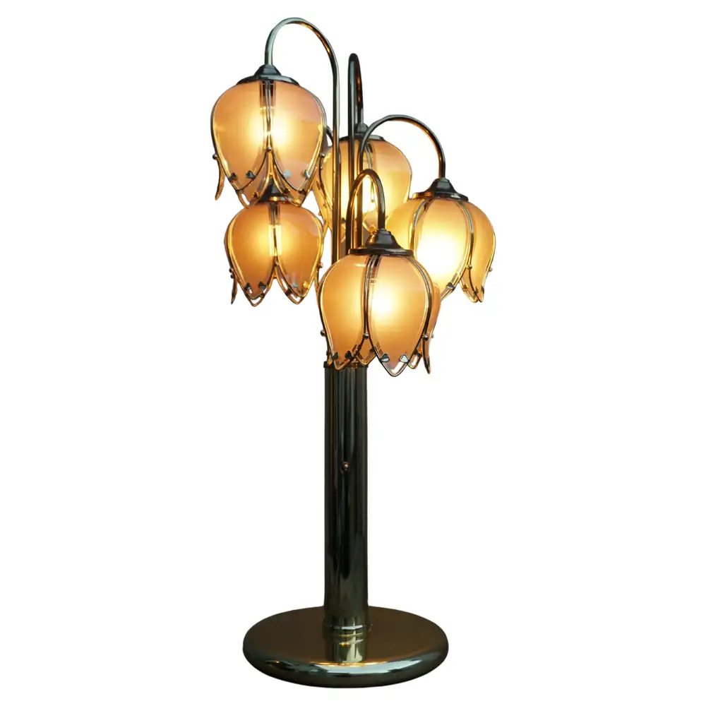 five petal lotus flower lamp