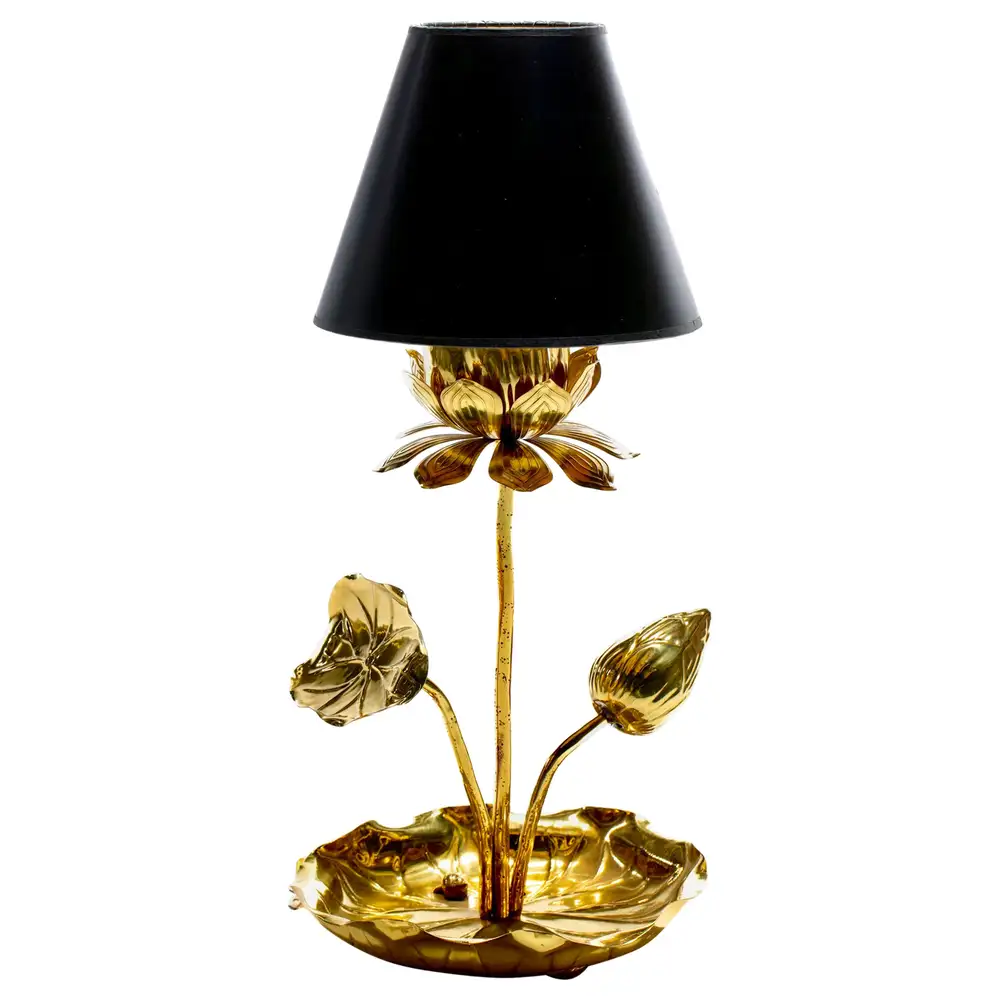 Petite Hollywood Regency Lamp in Polished Brass by Feldman c. 1960