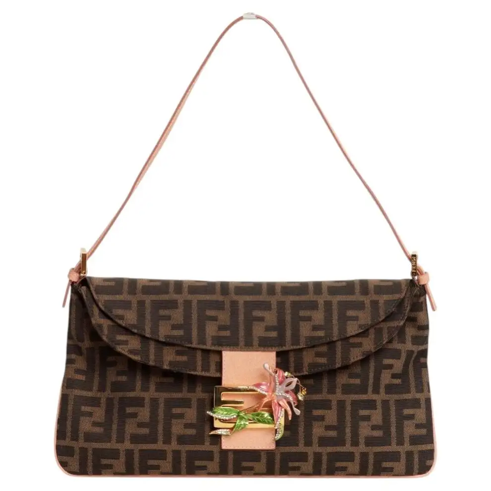 fendi monogram mama baguette bag