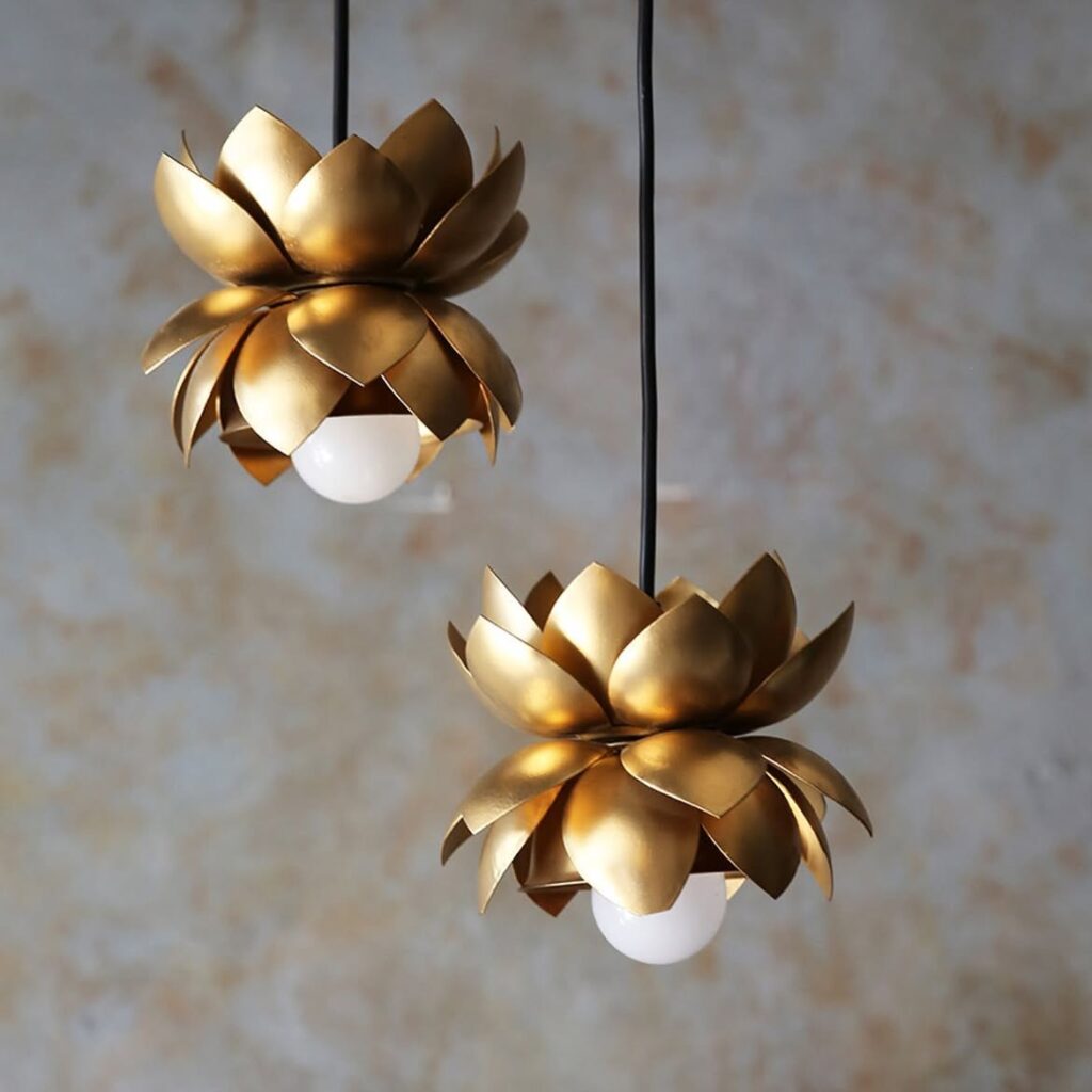 lotus flower ceiling lamp