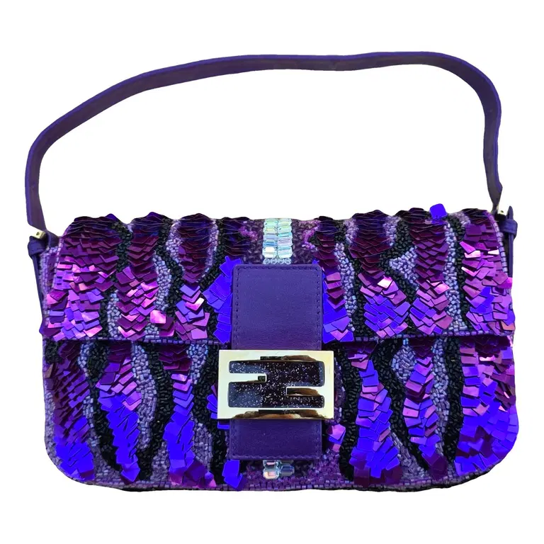 purple shoulder bag