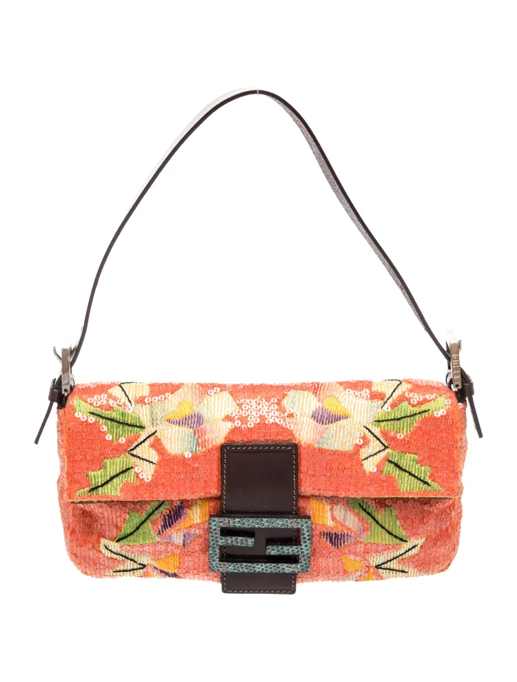 sequin embellished shoulder bag
